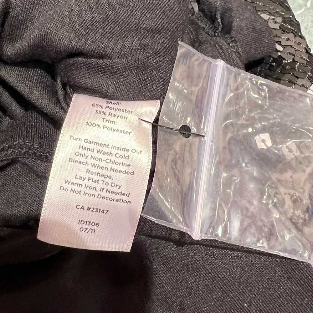 Talbots Sequin Top Cowl Neck Size Large Petite Holiday Party NWT - Picture 6 of 8
